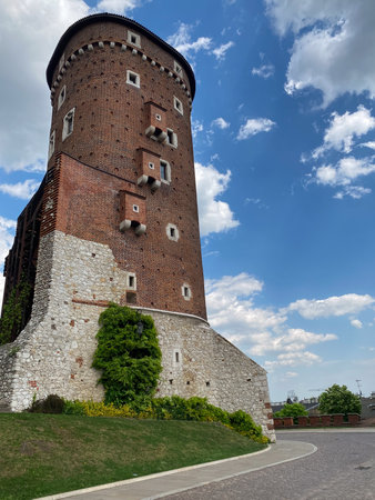 Tower of the Krakow castleの写真素材