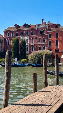 Aerial view of a historic buildingの写真素材