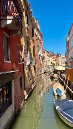 Canal in Venice, Italyの写真素材