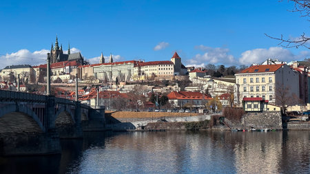 The windows of a building covered with ivy. Autumn in the city.の写真素材