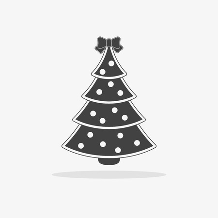 Christmas tree Icon flatのイラスト素材