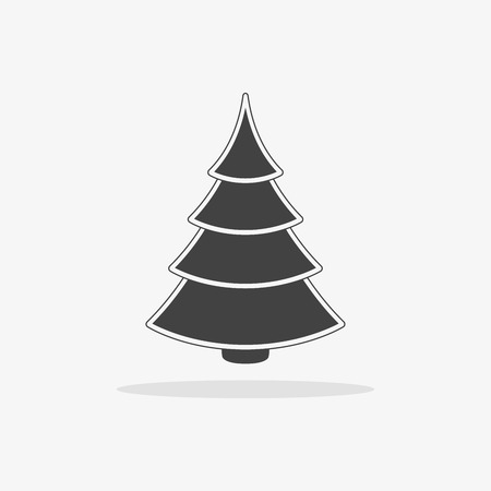 Christmas tree Icon flatのイラスト素材