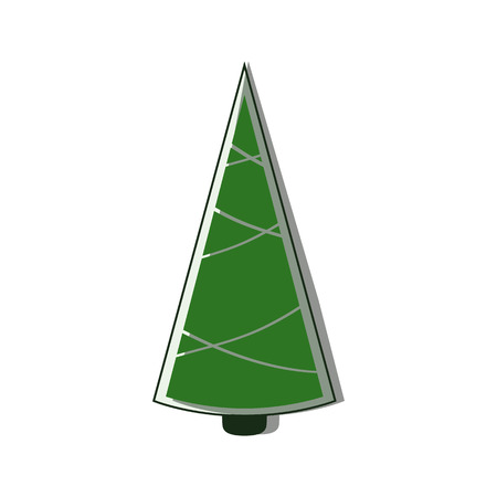 Christmas tree Icon flat vector new yearのイラスト素材