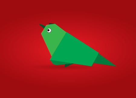 Origami Birdのイラスト素材