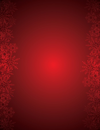 red christmas pattern with snowflakesのイラスト素材