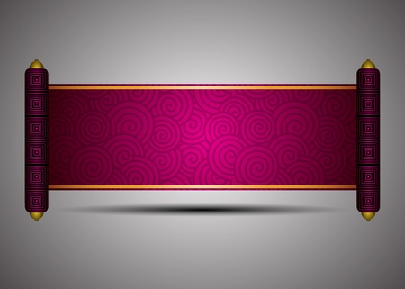 Vector Chinese scrollのイラスト素材