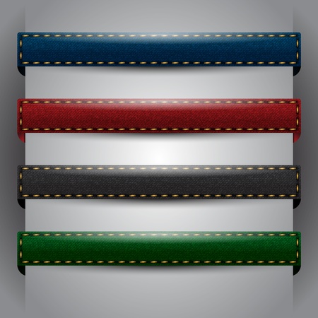 Vector jean fabric barsのイラスト素材