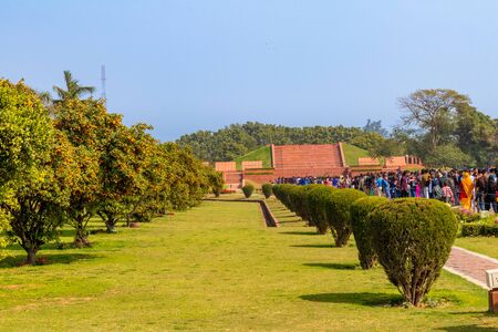 New Delhi, India - February 2019. The Lotus Temple, located in New Delhi, India, is a House of...