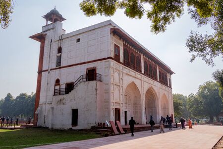 New Delhi, India - February 2019. The Red Fort Complex, a Mughal historical fortress located in the capital of India, is a UNESCO World Heritage Site.のeditorial素材