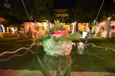 flower arrangement, weddind designerの写真素材
