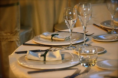 segna posto tavolo matrimonioの写真素材