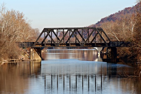 Train Bridgeの写真素材