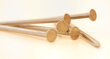 lot of  steel needles with white backgroundの写真素材