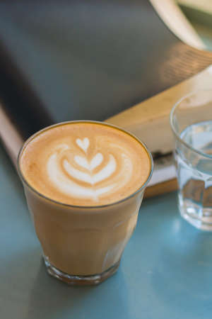 Fresh Coffee Latte Art by Baristaの写真素材