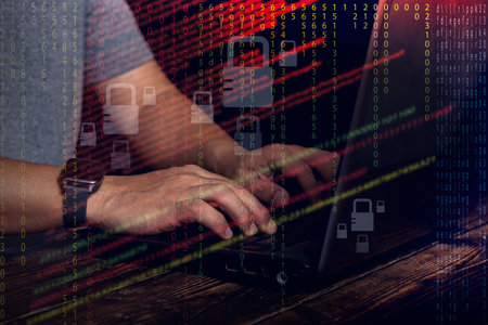 Cyber Protection Data Security Internet Privacy,Hacker cloud computing computer crime cyber attack...