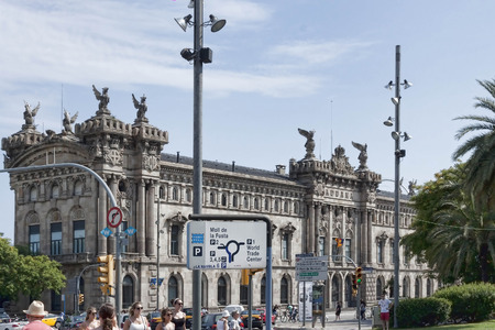 BARCELONA, SPAIN - JULY 12, 2013: Maritime Museum - one of the most interesting museums in Barcelonaのeditorial素材