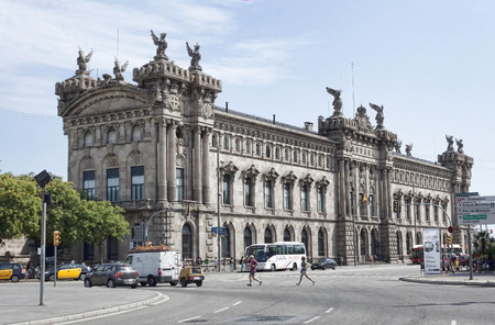BARCELONA, SPAIN - JULY 12, 2013: Maritime Museum - one of the most interesting museums in Barcelonaのeditorial素材