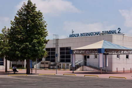 ANTALYA, TURKEY - JULY 10, 2015: Antalya International Airport every day receives many tourists from around the worldのeditorial素材