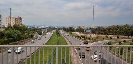 ANTALYA, TURKEY - JULY 10, 2015: On the streets of Antalya. Local flavor and good roads attract touristsのeditorial素材