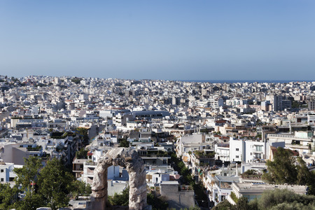 Panoramic view from the Acropolis of Athens. Athens, Greeceの写真素材