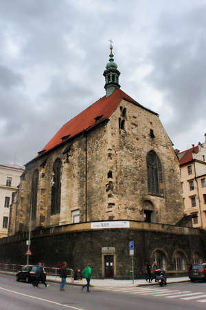 PRAGUE, CZECH REPUBLIC - NOVEMBER 5, 2012: Church of St. Wenceslas at Zderaz in Pragueのeditorial素材