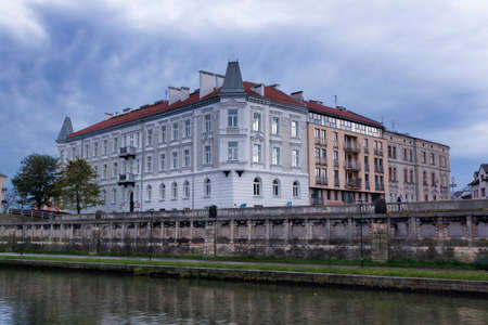 KRAKOW, POLAND - NOVEMBER 4, 2021: District government building in Krakow