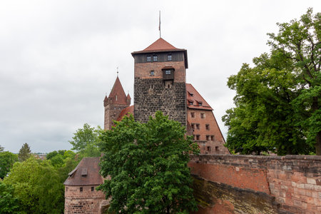 Nuremberg Fortress is one of the most significant cultural and historical monuments of the city of Nuremberg, Bavariaの写真素材