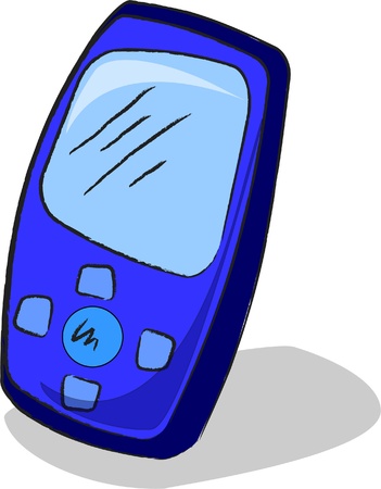 vector household appliances phone のイラスト素材