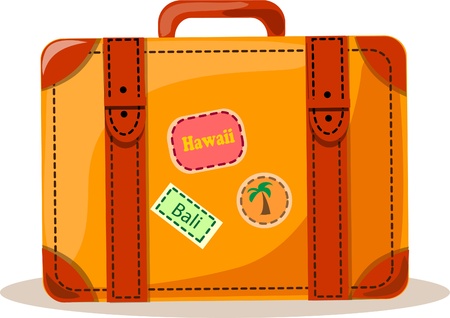 Travel background, suitcase のイラスト素材