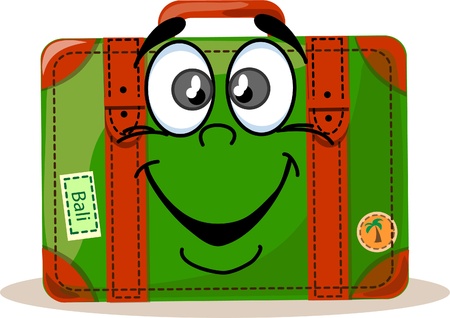 Travel background, suitcase のイラスト素材