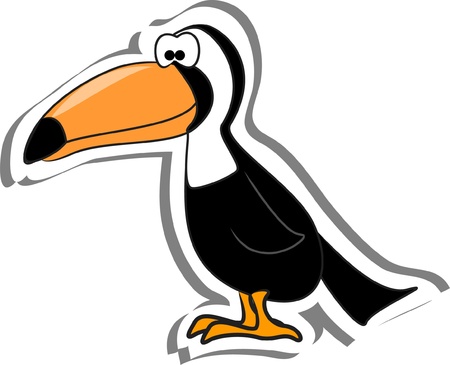 Cartoon toucan のイラスト素材