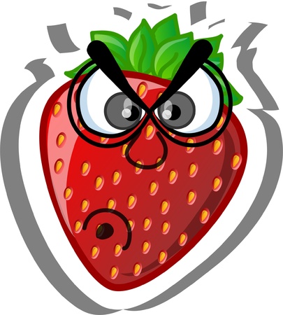 Cartoon strawberryのイラスト素材