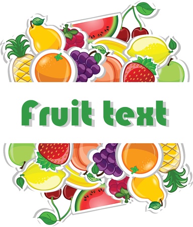 Fruit background, vector illustration のイラスト素材