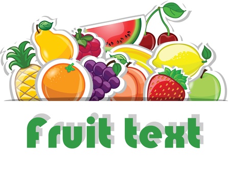 Fruit background, vector illustration のイラスト素材