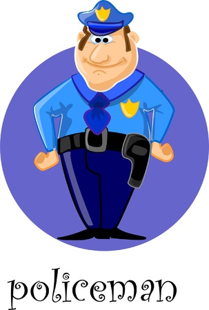 Cartoon characters - policemanのイラスト素材
