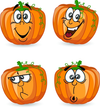 Cartoon pumpkin のイラスト素材