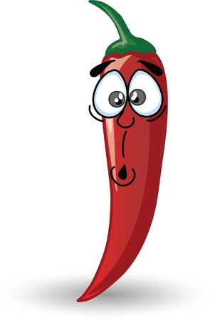 Cartoon Hot pepper のイラスト素材