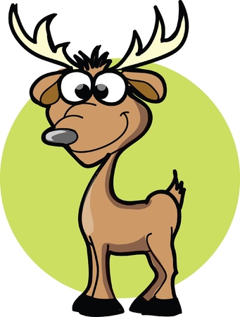 Cartoon deer のイラスト素材
