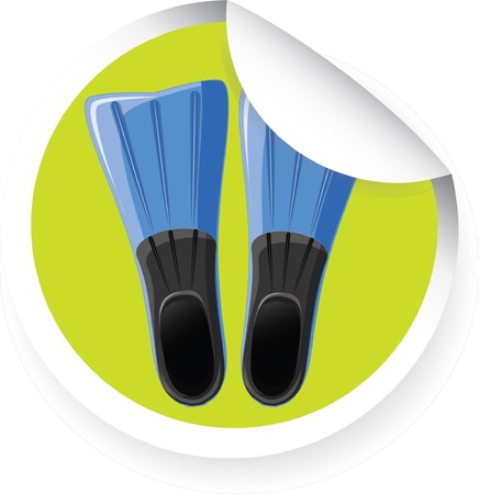 Travel icon-flippers のイラスト素材