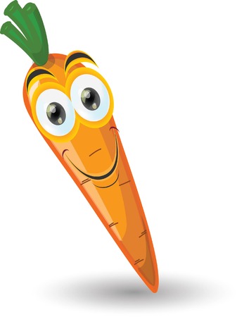 Cartoon smile carrot のイラスト素材
