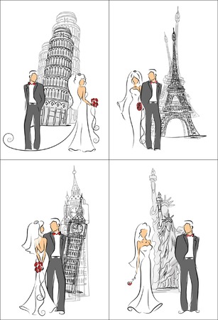 Wedding invitation,vector background のイラスト素材