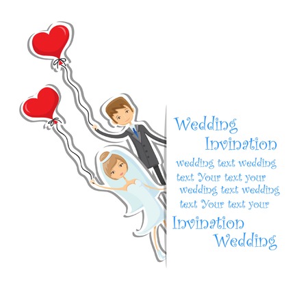 Cartoon wedding picture のイラスト素材