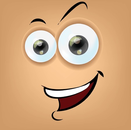 Cartoon funny face のイラスト素材