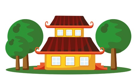 Cartoon icon of houseのイラスト素材