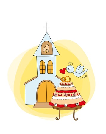 Wedding doodlesのイラスト素材