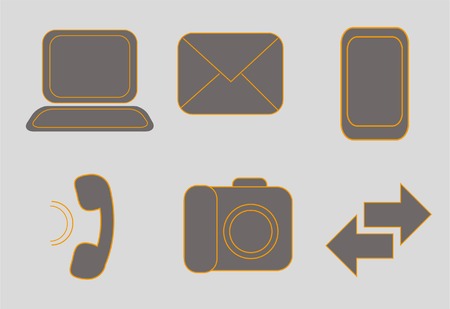 Set of vector web iconsのイラスト素材
