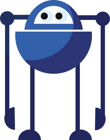 Cute vector robotのイラスト素材