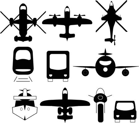 Set of travel icons in flat styleのイラスト素材
