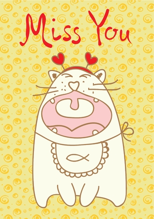 Valentines Day Greeting Cardのイラスト素材