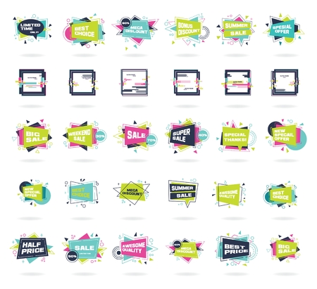 Glitch styleのイラスト素材